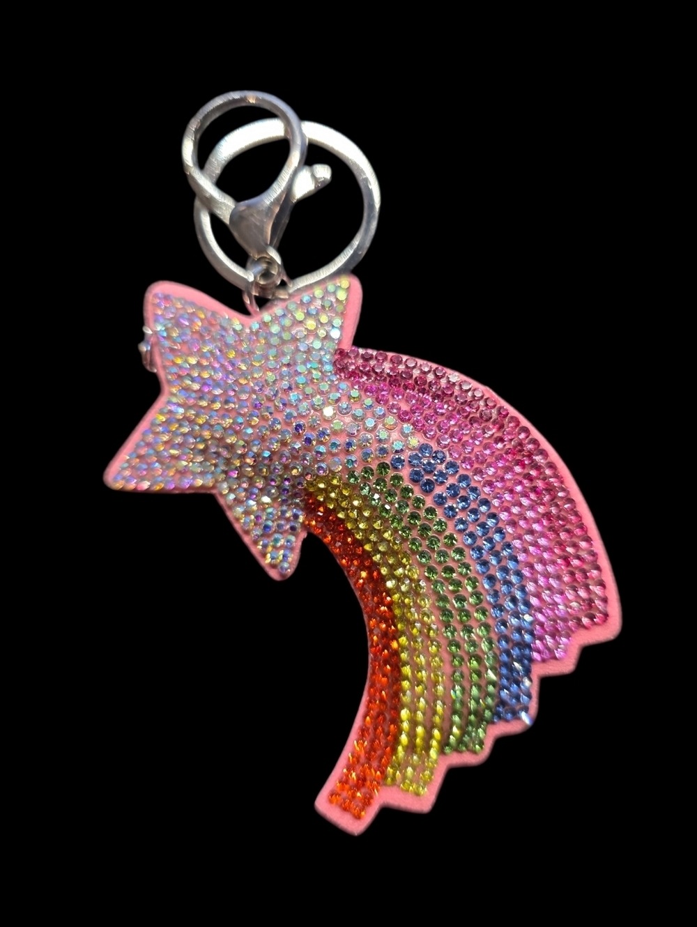 Colorful Star Rainbow Bag Charm Keychain